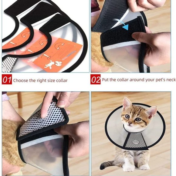 NEW Size Small Adjustable Cat Cone - Picture 4 of 8